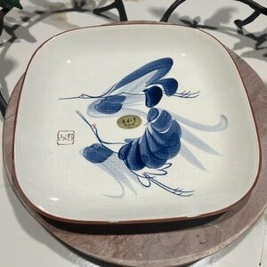 Japanese Ono Porcelain Double Craine Platter